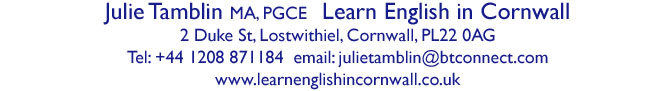 address of Learn English in Cornwall